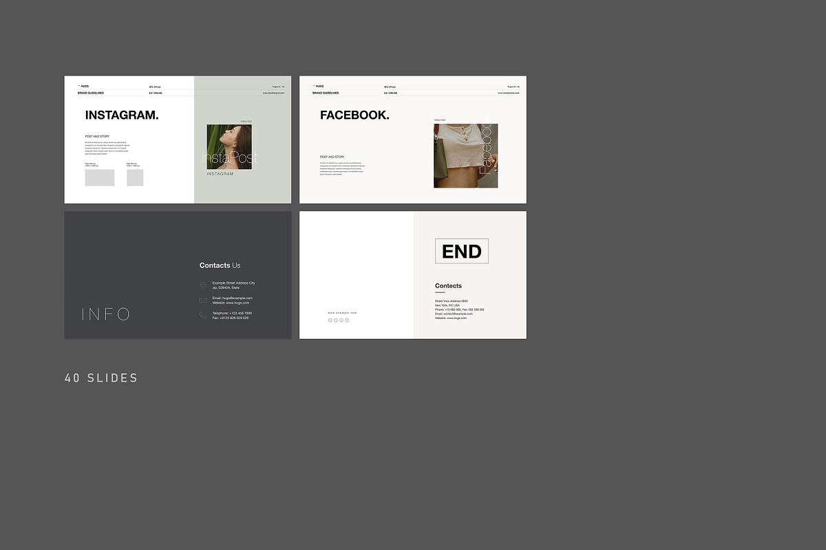 HUGS | Brand Guidelines, a Presentation Template by creathrivestudio (Photo 15 of 15)