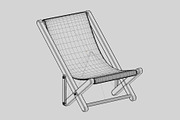 Beach Chair, an Object 3D Model by fahad121 (Thumbnail 5 of 6)