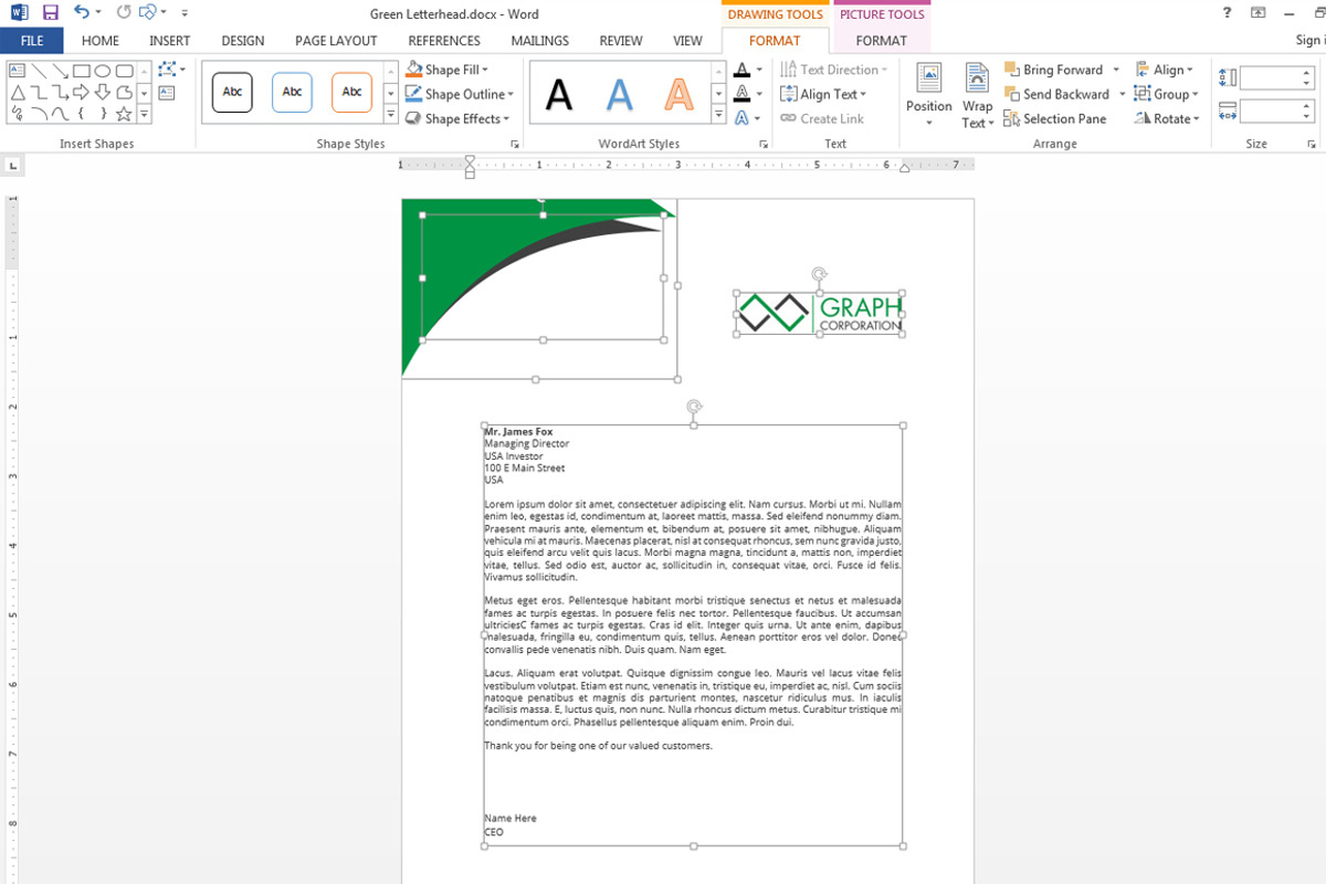 letterhead, a Stationery Template by asimalikhan555 (Photo 6 of 6)