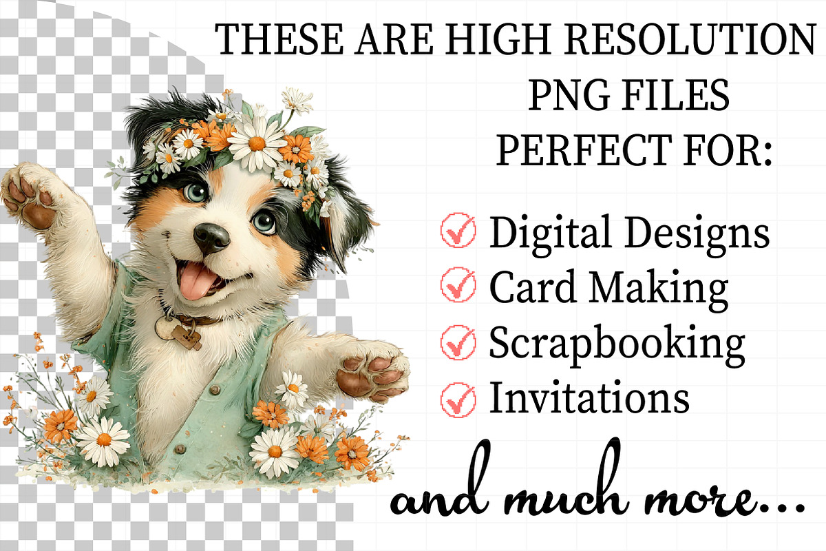 Whimsical Easter Dogs Clipart, an Illustration by Daily.Designs (Photo 2 of 7)