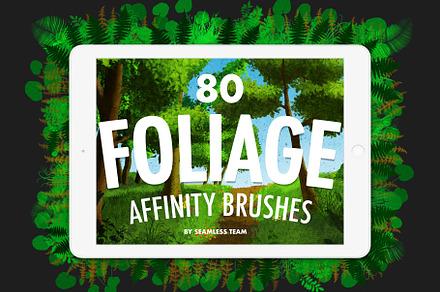 Foliage Brushes for Affinity, a Brush Add-On by seamlessteam