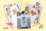 Groovy Retro Fruit Characters bundle, a Food Illustration by Huxmay (Thumbnail 6 of 7)