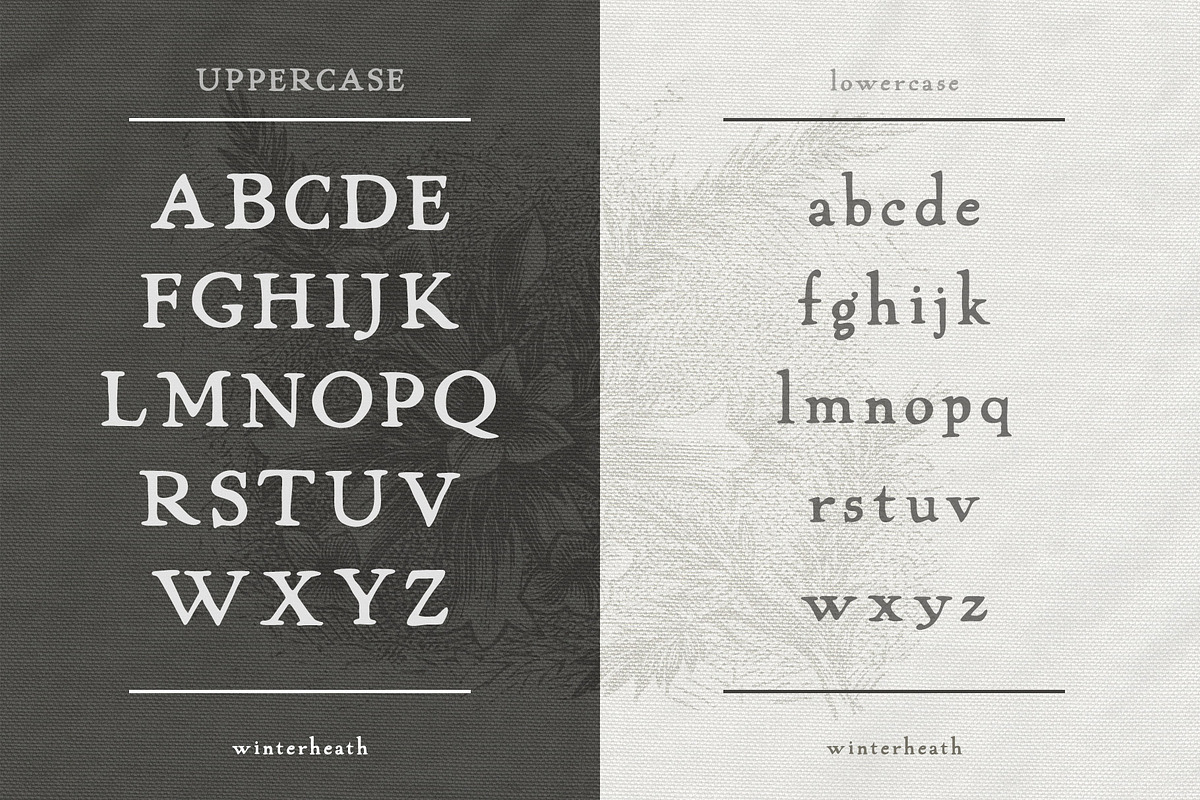 Winterheath Hand Drawn Serif Font preview 3