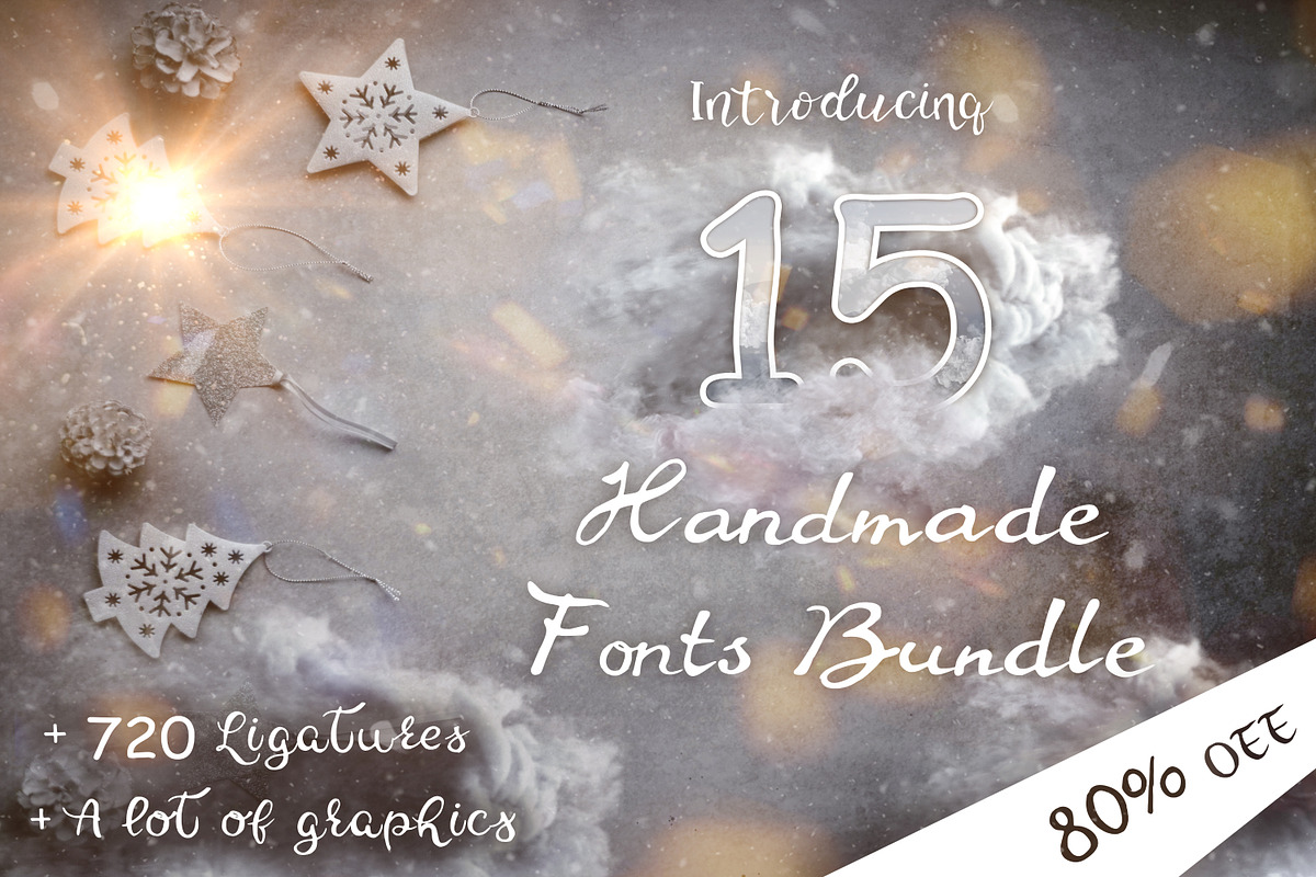 15 Creative Handmade Fonts Bundle