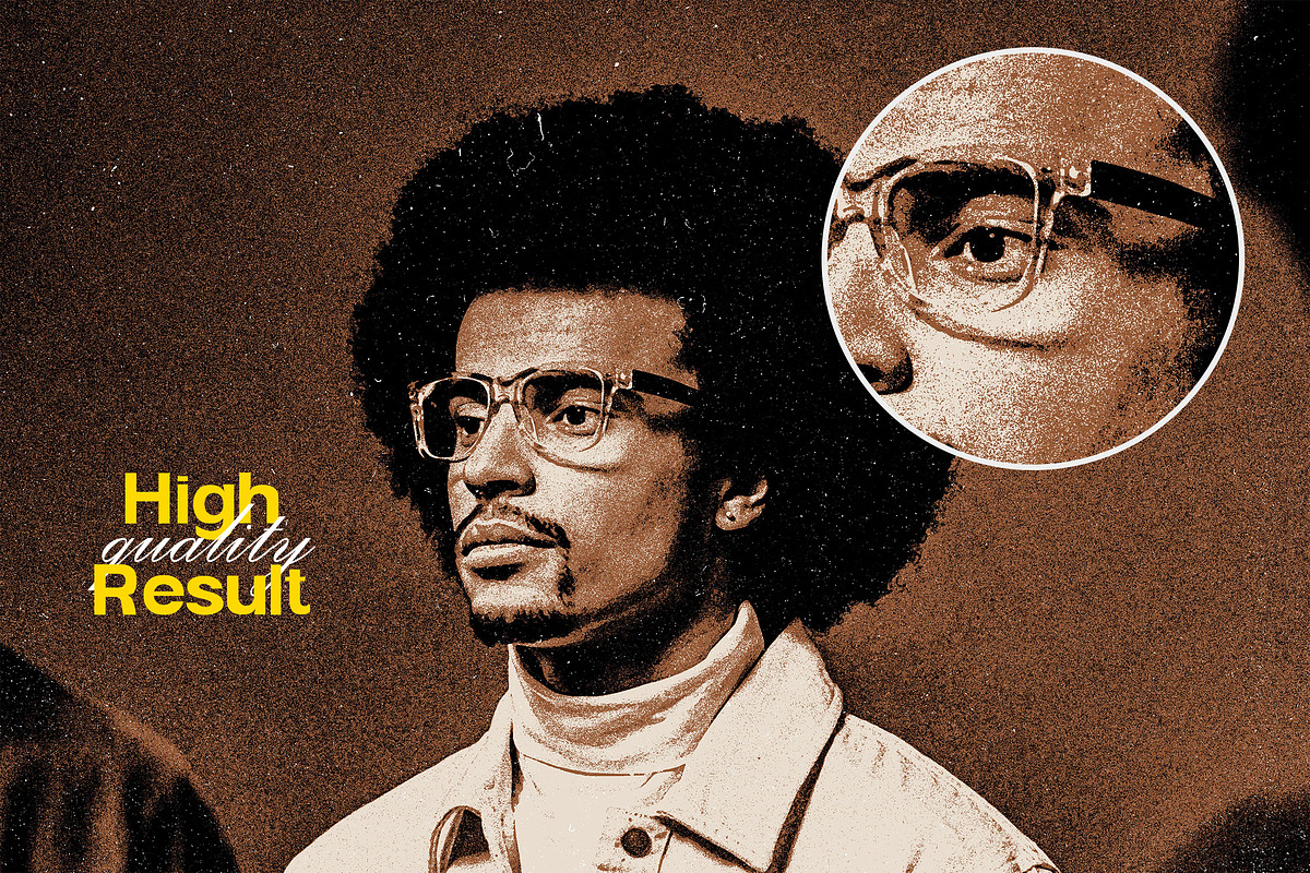 Retro grain photo effect preview 2