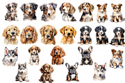 Watercolor Cute Dog sublimation png, an Object Graphic by KomtsyanTatyanaArt (Thumbnail 5 of 6)