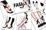 Stylish high-heeled shoes. Vector., a Person Illustration by Vitaliy Grin (Thumbnail 3 of 3)