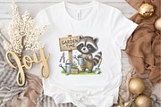 Spring Raccoon Wooden Signs Clipart, a Seasonal Illustration by DreamArtGraphic (Thumbnail 3 of 5)
