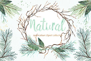 Natural Winter Watercolor clipart, a Graphic by LABFcreations (Thumbnail 7 of 7)