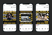 Fitness Yellow Template, a Social Media Template by Kalubuak (Thumbnail 4 of 10)