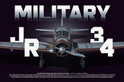 Military JR34 - Adventure 9 Fonts, a Sans Serif Font by Casloop Studio (Thumbnail 1 of 9)