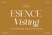 Esence Visting - New Stylish Serif, a Serif Font by Idea Studio (Thumbnail 20 of 20)