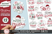 Winter & Christmas Sticker Pack PNG, a Seasonal Illustration by TheBlackCatPrints (Thumbnail 2 of 2)