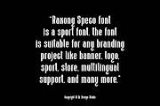 Raxong Speco - Bold Condensed Font, a Serif Font by QR Design Studio (Thumbnail 8 of 12)
