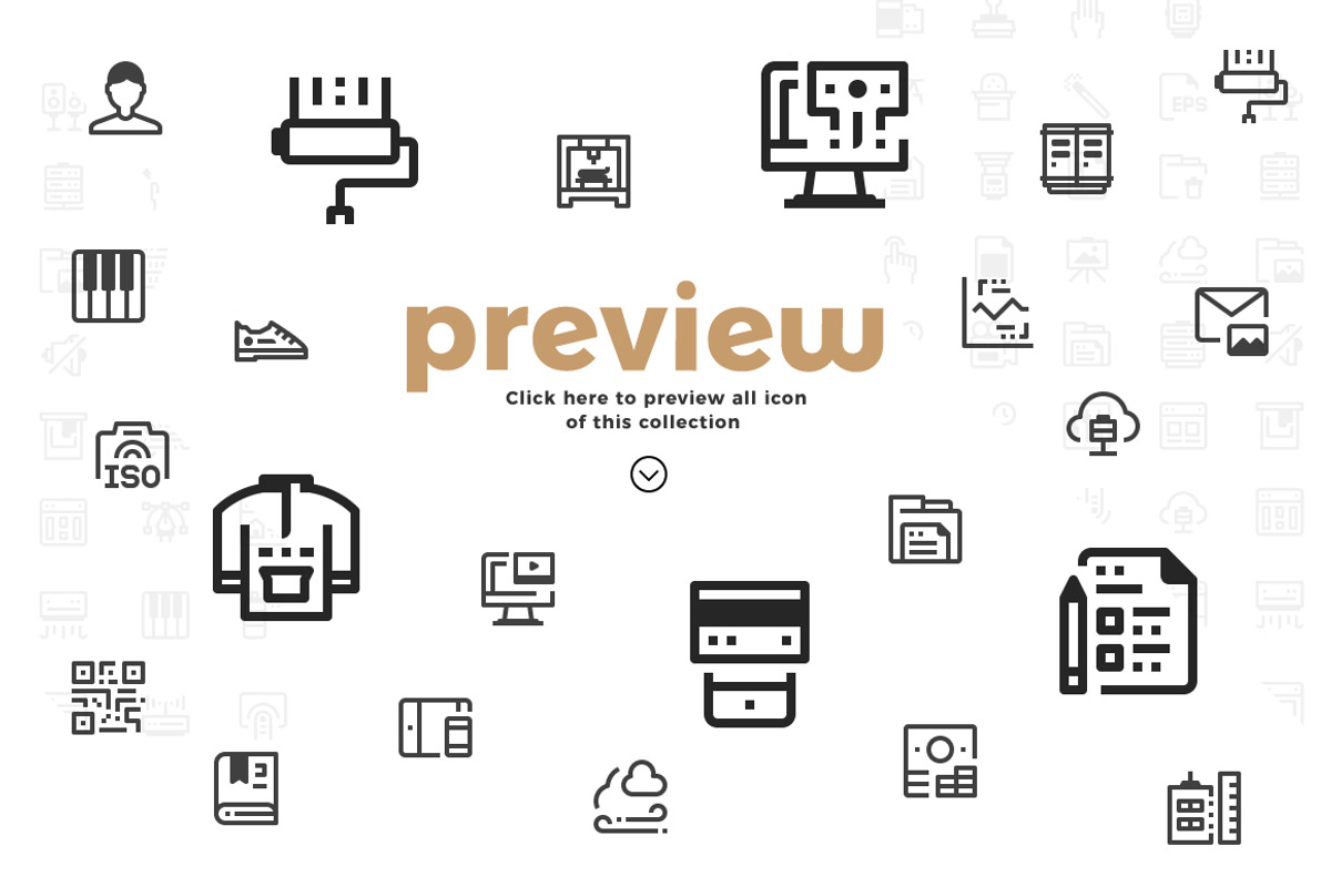 2,140 ~ minimal icon - free update, an Outline Icon by Just Icon (Photo 4 of 7)
