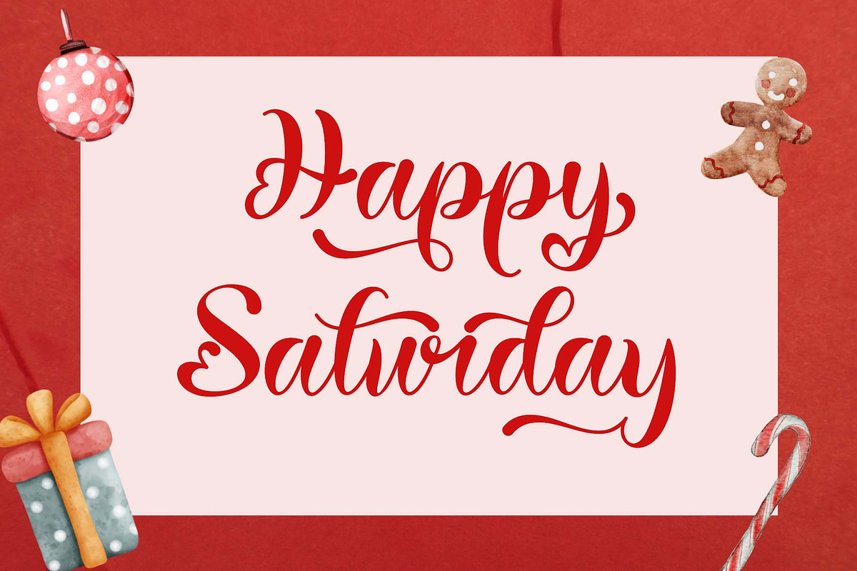 Christmas Balethy, a Handwritten Font by Yoga Letter (Photo 2 of 7)