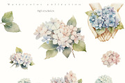 Hydrangea Watercolor Invitation Set, a Decorative Illustration by Sunshine Art (Thumbnail 10 of 13)