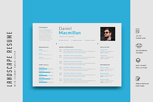 348. Landscape Resume Template