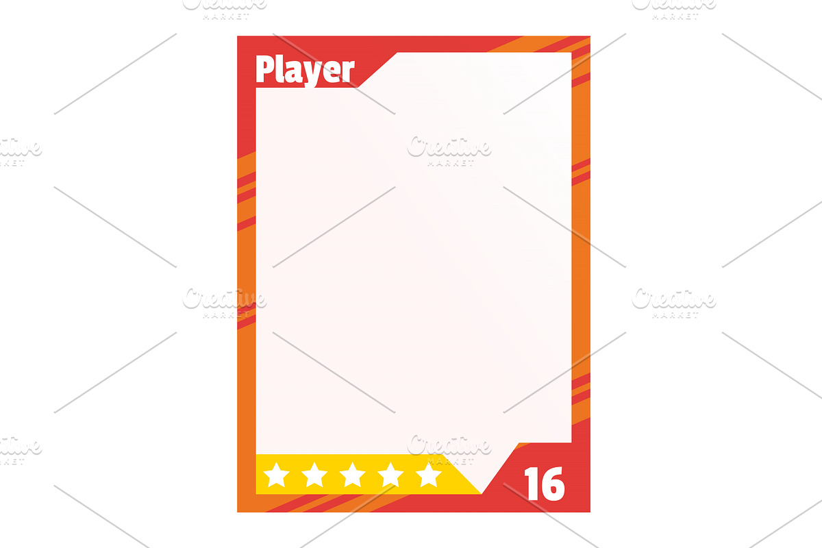 Game sports card template, a Sport Illustration by Things for designers
