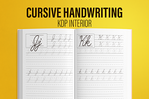 Cursive Handwriting KDP Interior