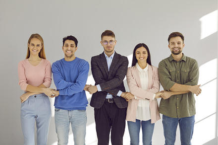 Portrait of team of young positive, a Person Photo by StudioRomantic