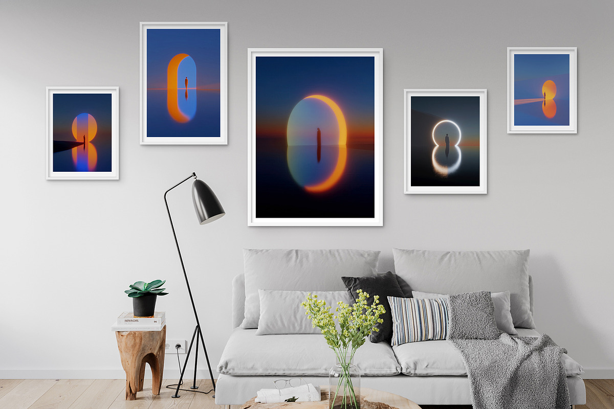 Futuristic Landscape Illustration, a Decorative Illustration by Housui Patterns (Photo 7 of 9)