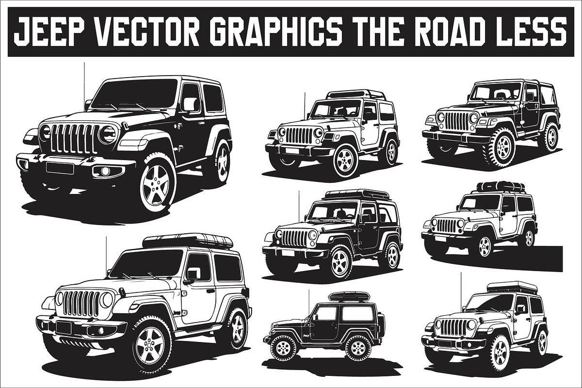 Jeep Vector Traveled design, perfect, an Illustration by Amazin_art (Photo 1 of 9)