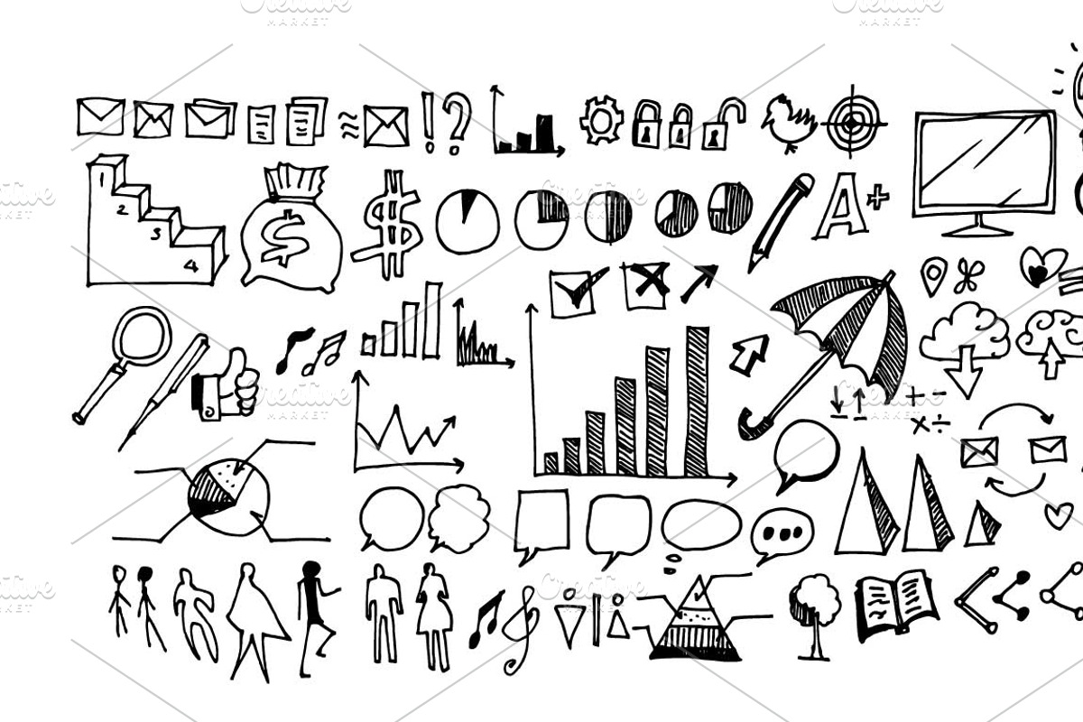 4657 Hand Drawn doodle elements, an Education Illustration by TKDoodle (Photo 20 of 77)