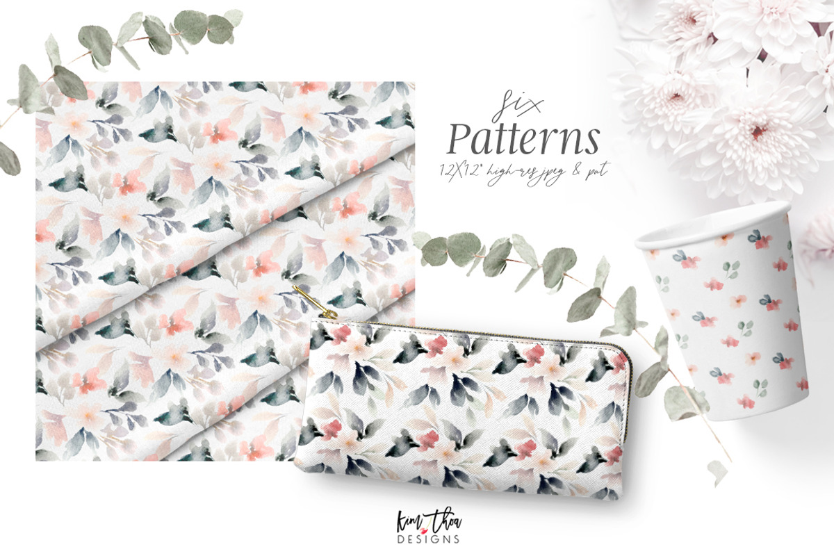 Feminine Abstract Floral Set, an Illustration by Kim Thoa Designs (Photo 7 of 10)