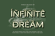Darbots Rounded 3D, a Sans Serif Font by Craft Supply Co. (Thumbnail 6 of 8)