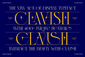 Clavish Display Typeface