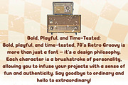 70’s Retro Groovy - Handwritting, a Handwritten Font by Charmingbear59.design (Thumbnail 4 of 5)