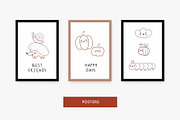 Cute Autumn - doodle style clipart, a Decorative Illustration by Barkova Nadya (Thumbnail 6 of 7)