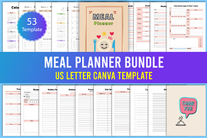 Meal Planner Bundle Canva Interior