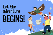 Courage Kid - Fun Kids Font, a Sans Serif Font by Modestype Studio (Thumbnail 3 of 11)