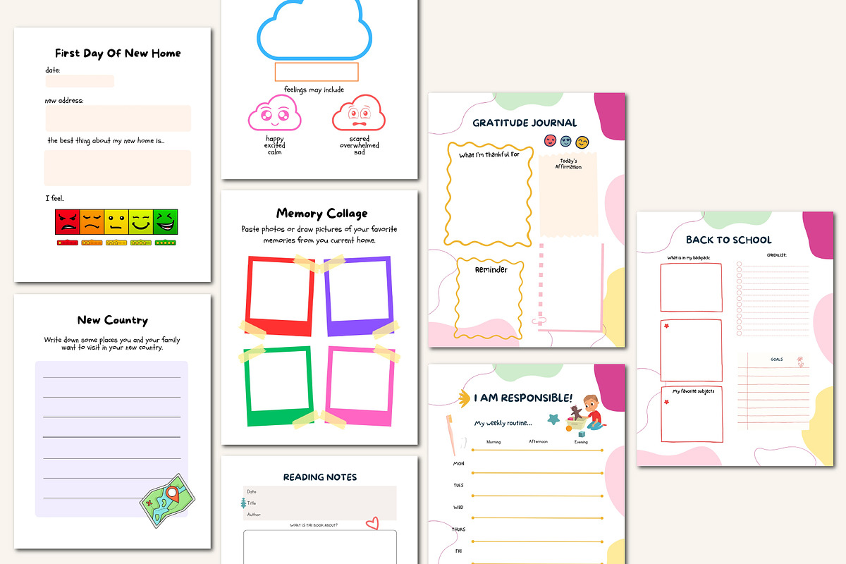 26–27 Full Year Activities Kids Plan, a Stationery Template by Designmela01 (Photo 9 of 10)