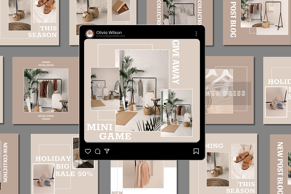 Aesthetic Canva IG Templates, a Social Media Template by Sparklingdesign4 (Photo 3 of 4)