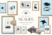 Sealife |  Poster Builder, an Object Graphic by KetteCreate (Thumbnail 1 of 12)