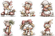 Whimsical Easter Funny Old Lady Clip, an Illustration by Designking (Thumbnail 4 of 5)