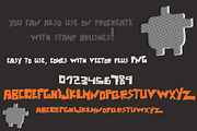 Square robot font, a Font by Sofs designs (Thumbnail 4 of 4)