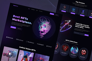 NextGen – NFT HTML Website Template, a HTML Template by TemplatesJungle