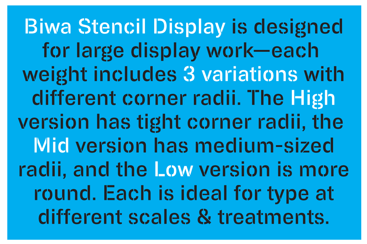 Biwa Stencil Display