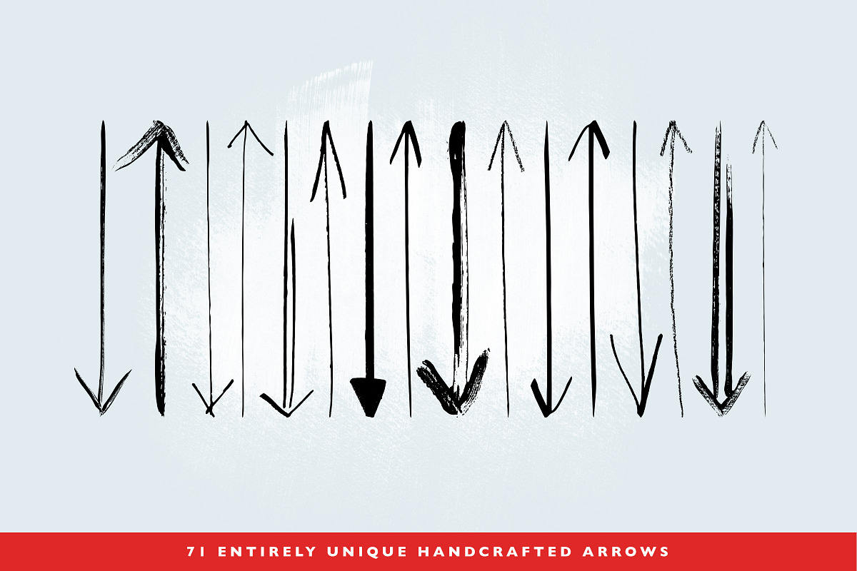 Handmade Arrow Illustrator Brushes, a Brush Add-On by Abbie May (Photo 4 of 5)