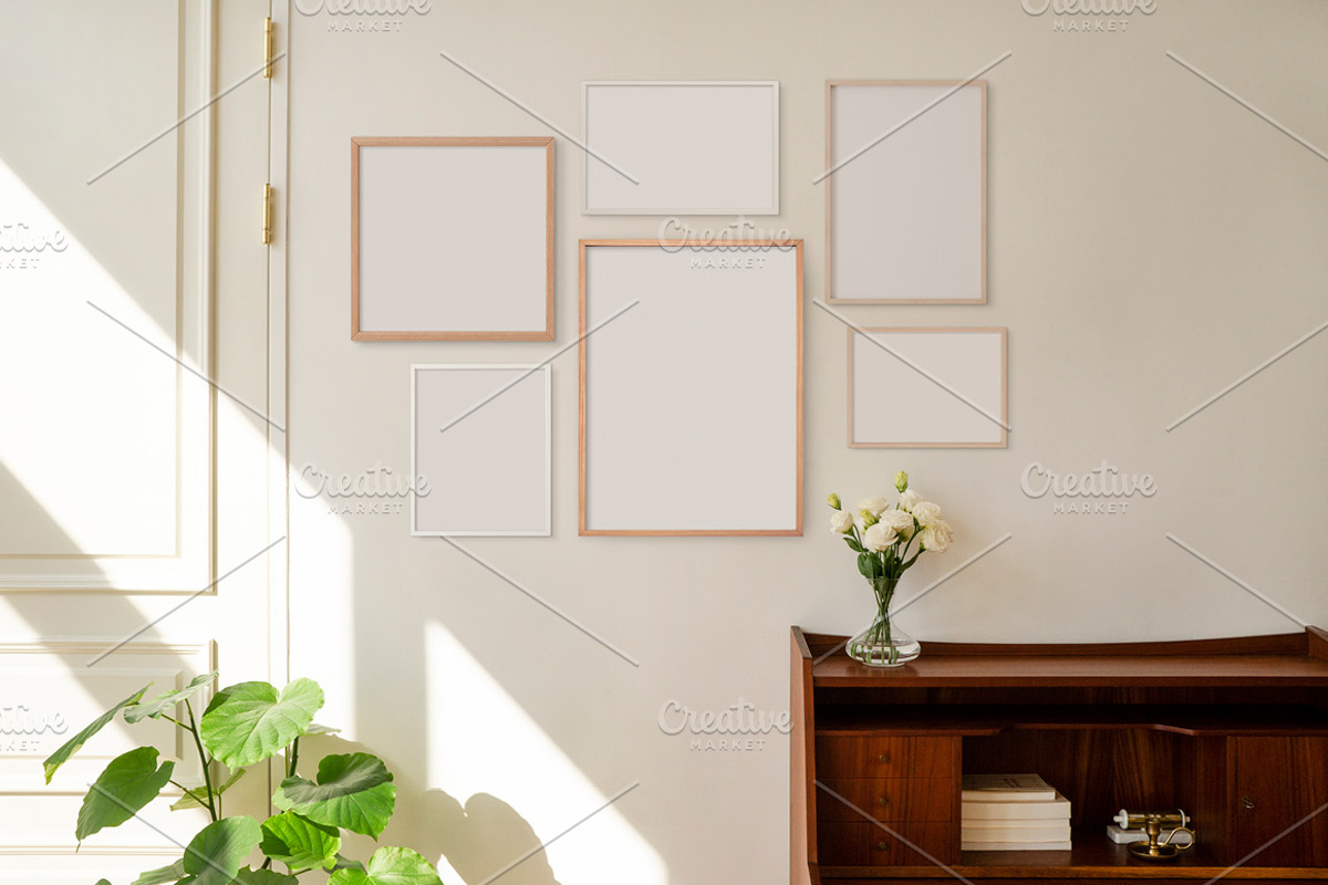 Frame Mockup Set, a Print Template by LOPEstudio (Photo 2 of 5)