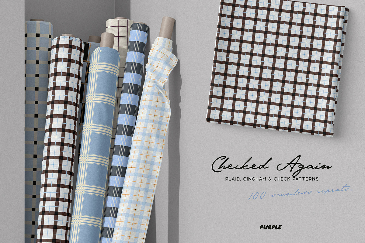 Checked Again: 100 patterns, a Pattern Graphic by Purple (Photo 8 of 12)