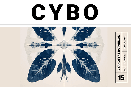 Cybo Collection · Cyanotype Botanics, a Texture Illustration by milatovar