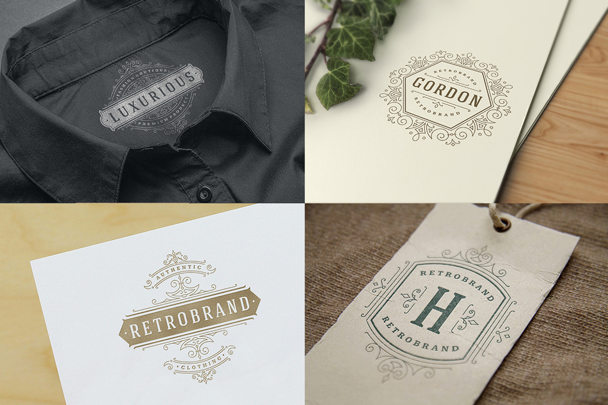 500 ornaments logos & monograms, a Branding & Logo Template by Vasya Kobelev (Photo 23 of 31)