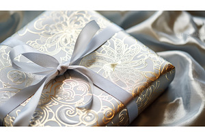 designs silver gift wrap ai, a Holiday Photo by pikepicture