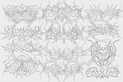 CYBER SIGILISM VECTOR SET, a Pattern Graphic by craftlove (Thumbnail 4 of 11)