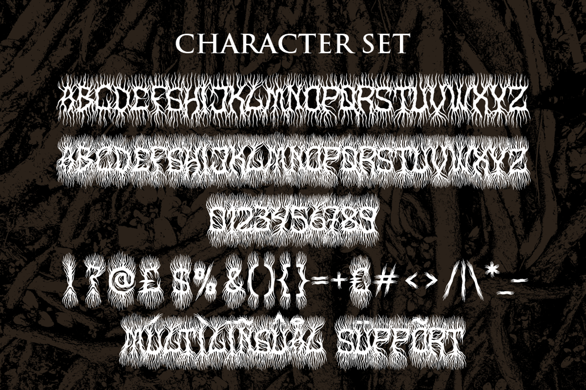 Dark Root Brutal Deathmetal Font, a Font by PutraCetol Studio (Photo 5 of 5)